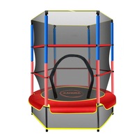 4.5ft Kahuna Trampoline Round Free Safety Net Spring Pad Cover Mat Outdoor