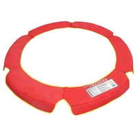 4.5ft Trampoline Replacement Safety Spring Pad Round Cover Red
