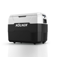 Kolner 40L Fridge Freezer Cooler 12/24/240v Camping Portable Esky Refrigerator - Black
