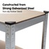 Buy 5 Shelf Adjustable Storage Rack Work Table Galvanized Steel ...