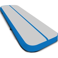 Powertrain 6m X 2m Airtrack Tumbling Mat Gymnastics Exercise Air Track Grey Blue