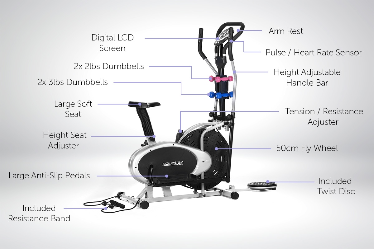 Powertrain home gym elliptical cross clearance trainer