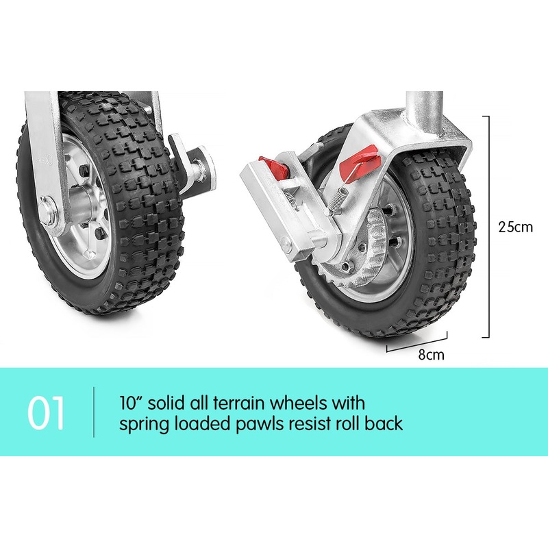 Buy Alko 10in Ratchet Jockey Wheel Caravan Trailer Camper Boat Power Mover Alko MyDeal