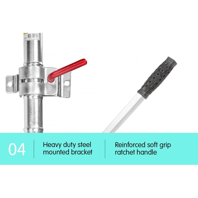 Buy Alko 10in Ratchet Jockey Wheel Caravan Trailer Camper Boat Power