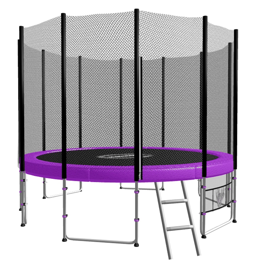 Blizzard 10 Ft Trampoline With Net - Purple