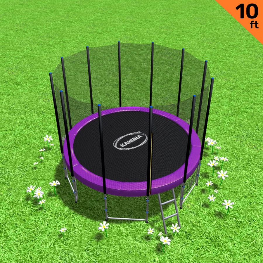 Blizzard 10 Ft Trampoline With Net - Purple