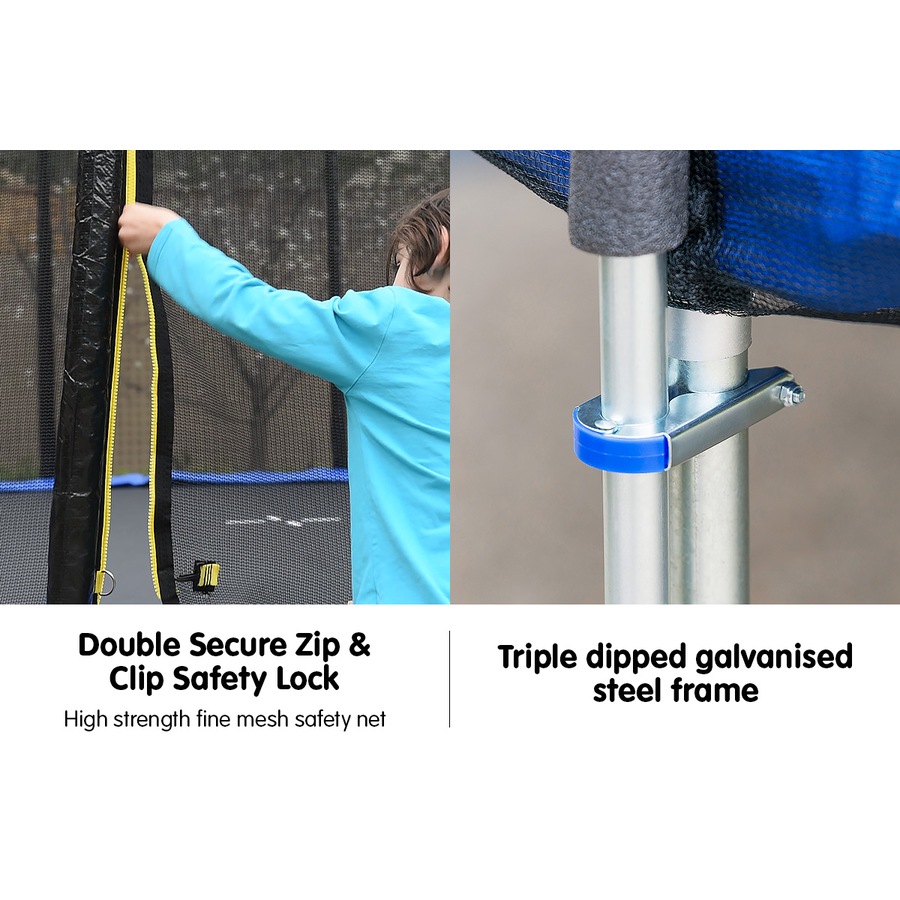 Blizzard 10 Ft Trampoline With Net - Purple