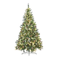 Christabelle Pre Lit LED Christmas Tree with Pine Cones - 6 Sizes