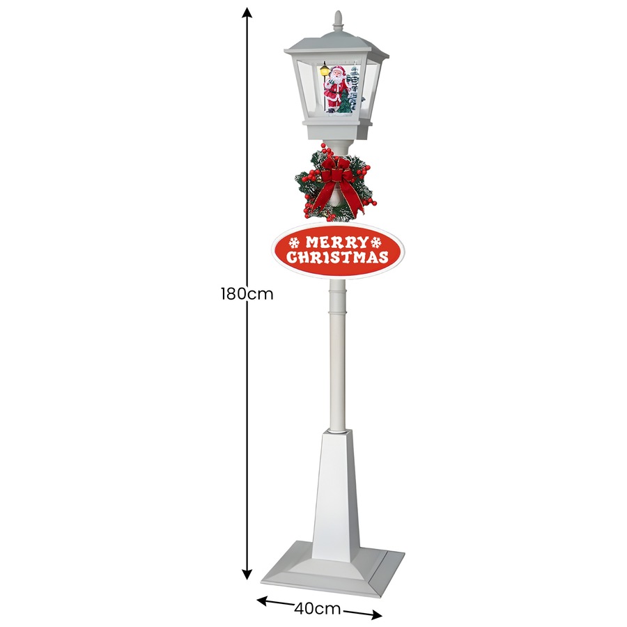 Christabelle 1.8m Christmas Lamp Post Outdoor Display Decoration LED Lights Front Yard Lawn Statue Ornament