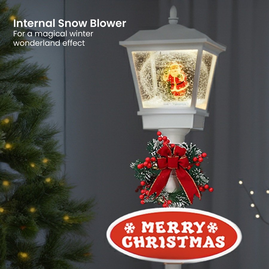 Christabelle 1.8m Christmas Lamp Post Outdoor Display Decoration LED Lights Front Yard Lawn Statue Ornament