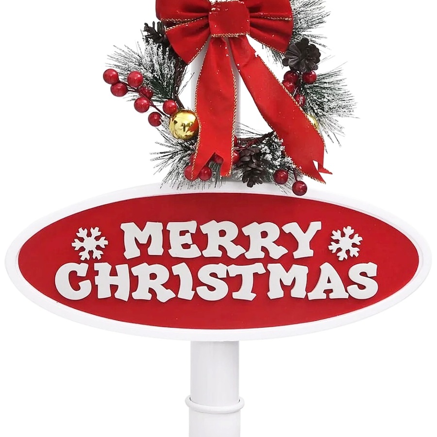 Christabelle 1.8m Christmas Lamp Post Outdoor Display Decoration LED Lights Front Yard Lawn Statue Ornament