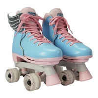 Circle Society Adjustable Kids Quad Roller Skates in Cotton Candy 