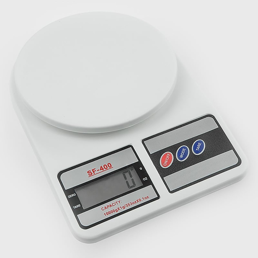 Digital Kitchen Scales 10kg / 1gm Electronic Food Postal Scales Low Profile