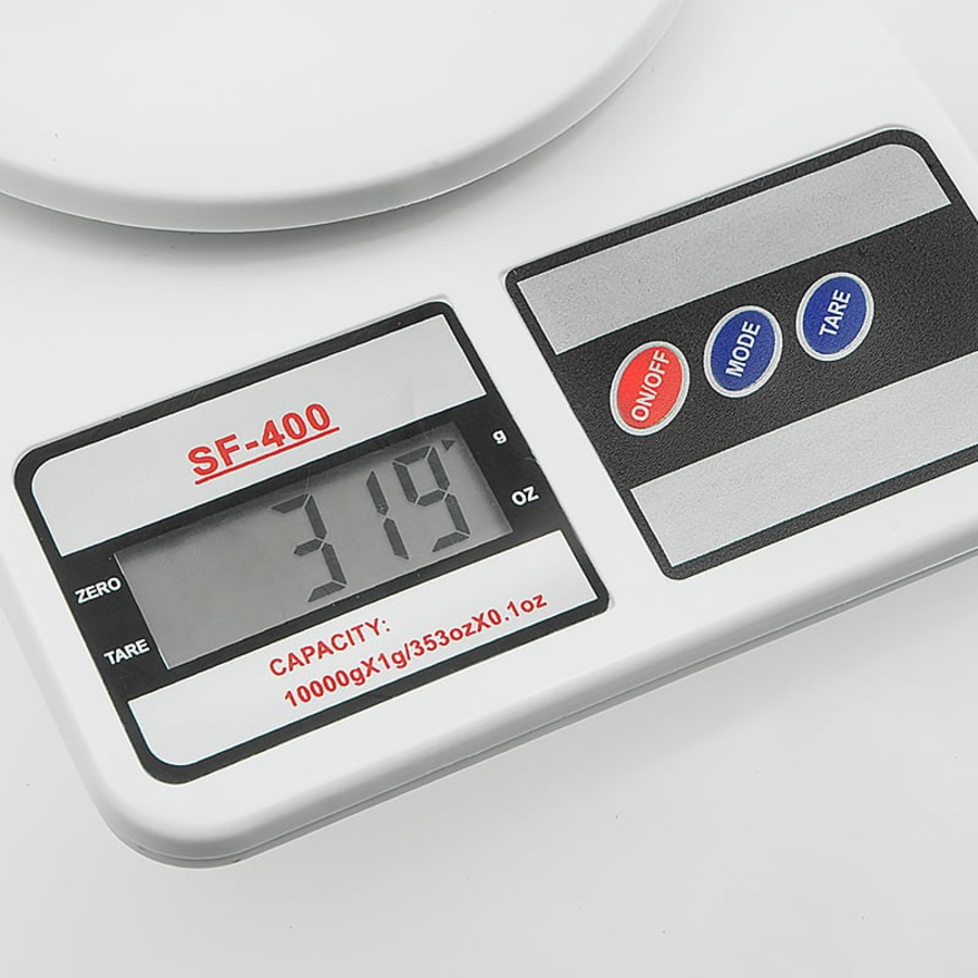 Digital Kitchen Scales 10kg / 1gm Electronic Food Postal Scales Low Profile