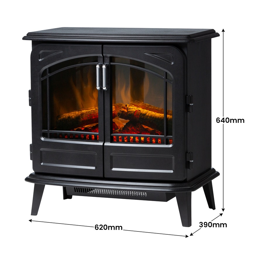 Dimplex Leckford Optiflame Electric Fire Stove - 2kW