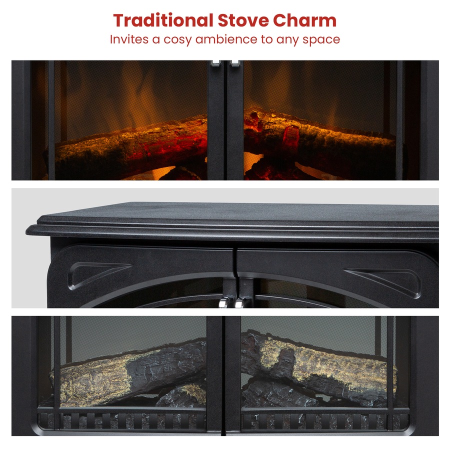 Dimplex Leckford Optiflame Electric Fire Stove - 2kW