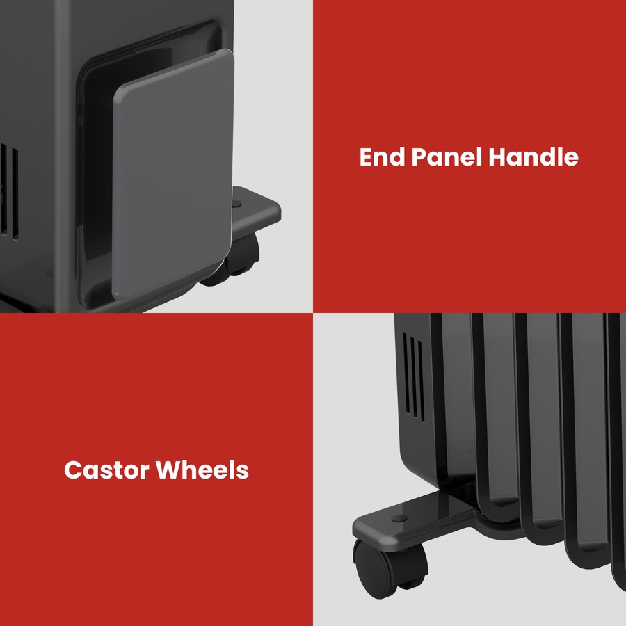 Dimplex Oil Free 1.5kW Column Heater w/ Thermostat in Black