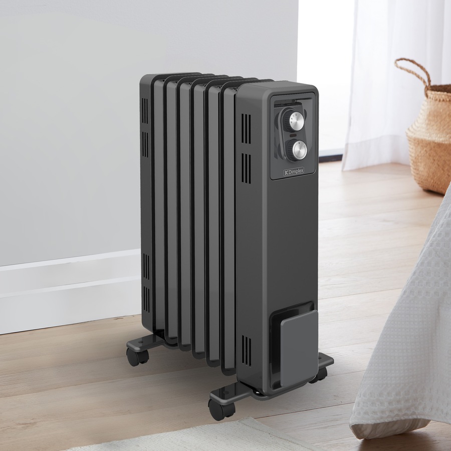 Dimplex Oil Free 1.5kW Column Heater w/ Thermostat in Black