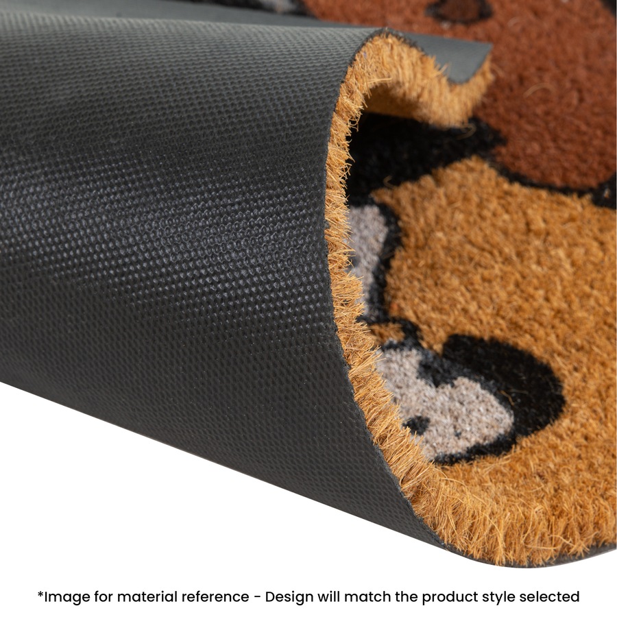 Door Mat Deluxe Coir Back S Steel Home 45 X 75 Cm Doormat