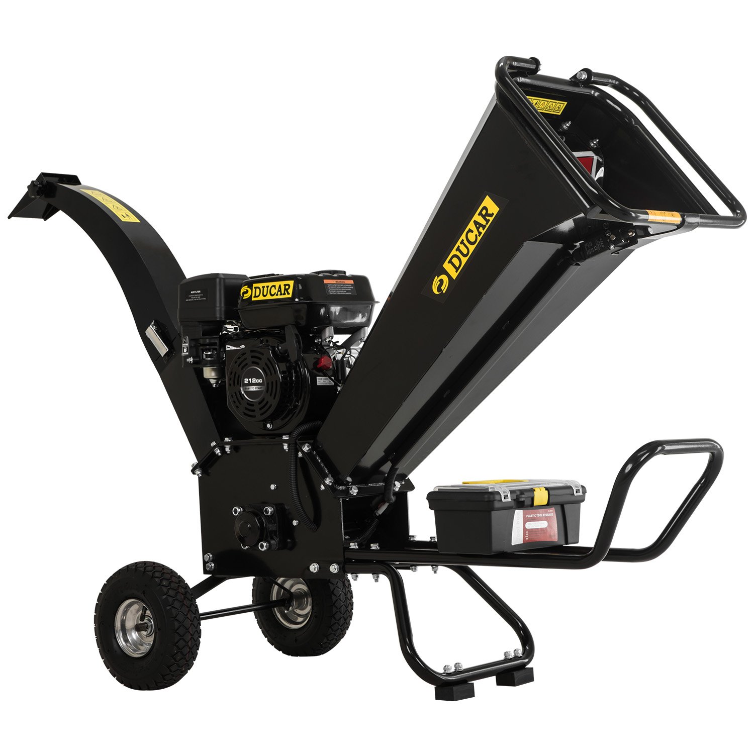 Ducar K70 7HP Wood Chipper Shredder Mulcher Grinder Petrol in Black Australia
