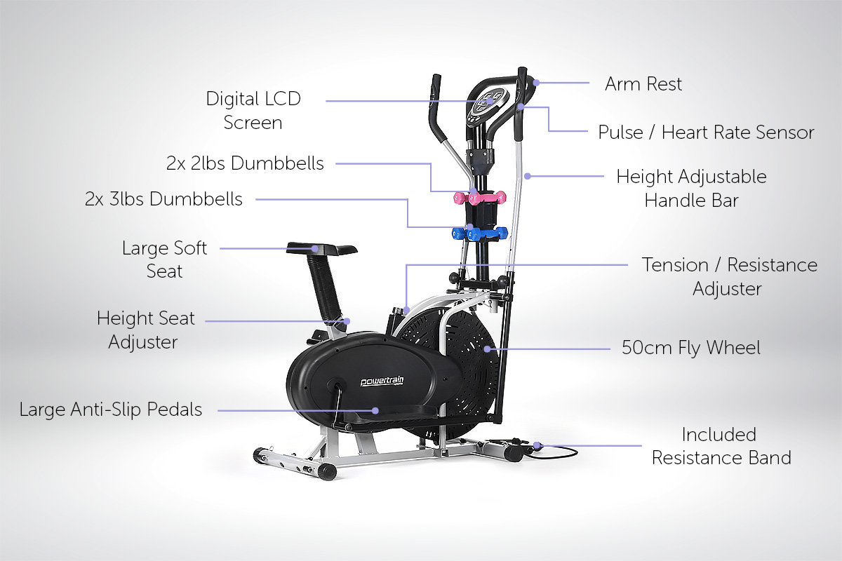 Elliptical cross trainer hot sale big w