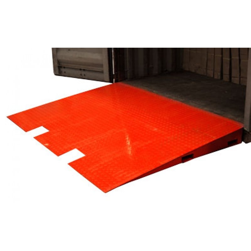 8 Ton Steel Cargo Shipping Container Forklift Loading Ramp 1.7m