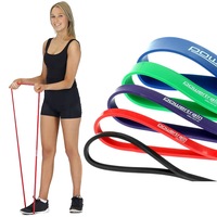 Heavy Duty Resistance Bands Set Of 5 Power Gym Fitness Exercise Yoga Workout