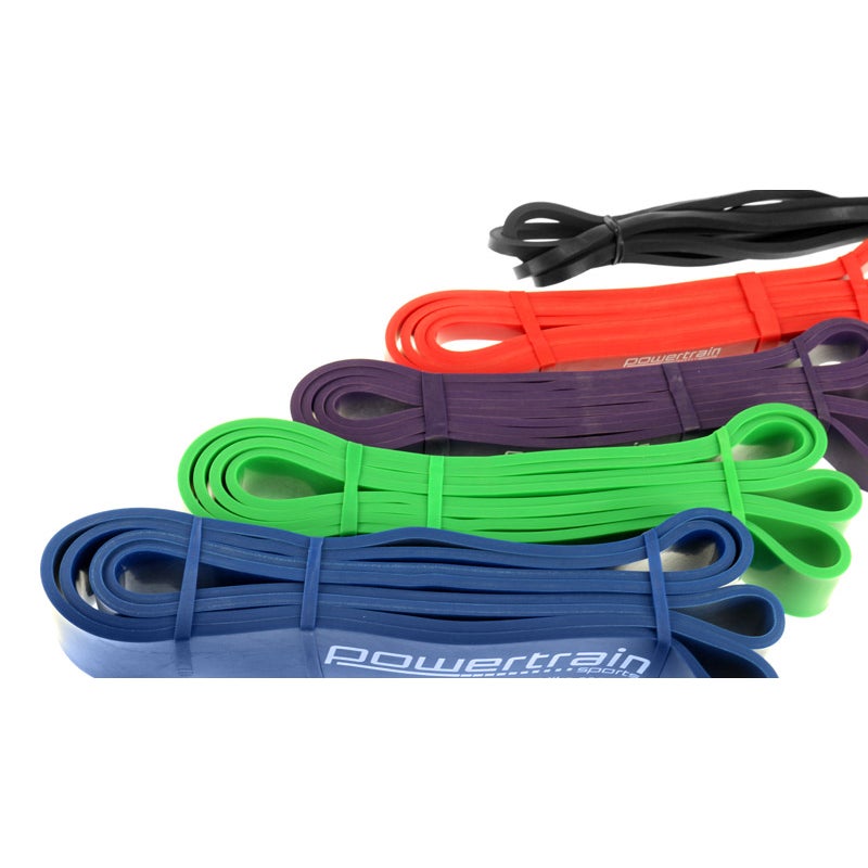 Heavy Duty Resistance Bands Set Of 5 Power Gym Fitness Exercise
