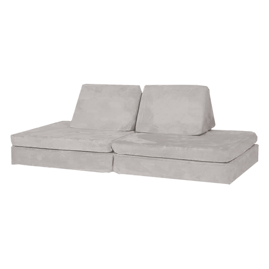 Huddle Kids Modular Play Foam Couch in Grey