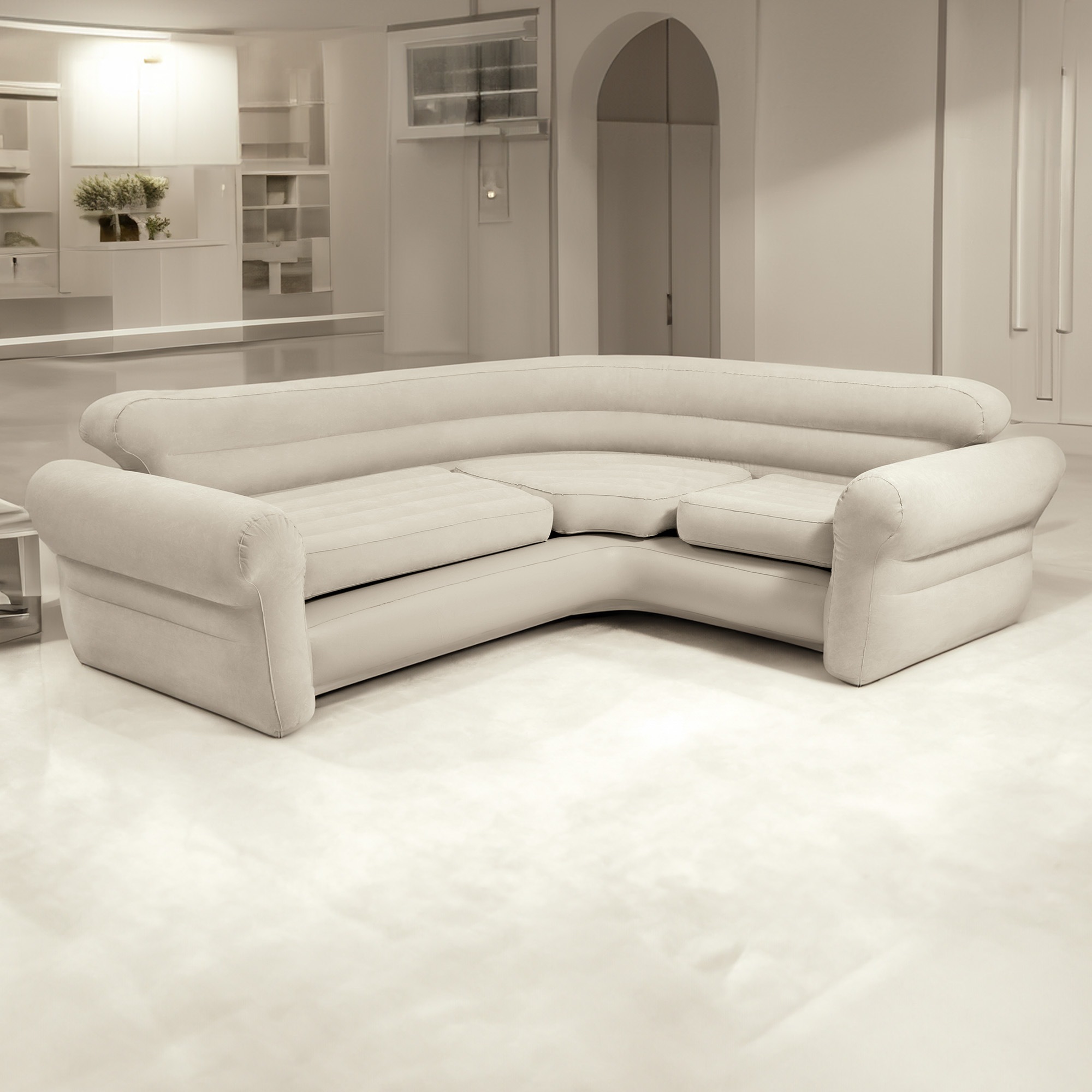 Buy Intex Corner Sofa Inflatable Couch L-Shaped Corner Sofa