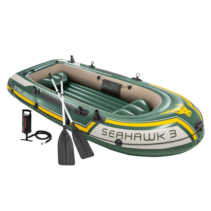 Buy Intex Seahawk™ 3-Person Inflatable Boat Set - MyDeal