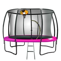 Kahuna 10ft Trampoline Free Safety Net Mat Spring Pad Cover Mat Basketball Pink