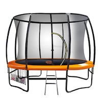 Kahuna 10 ft Trampoline Outdoor Round Spring Mad Mat Net Ladder