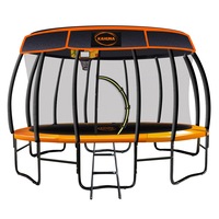 Kahuna 16ft Trampoline Free Safety Net Spring Pad Cover Mat Roof Basketball Set