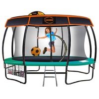 Kahuna 16ft Trampoline Free Safety Net Spring Pad Cover Mat Roof Basketball Set