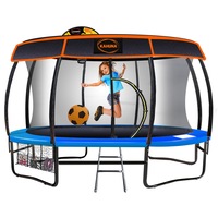 Kahuna 16ft Trampoline Free Safety Net Spring Pad Cover Mat Roof Basketball Set