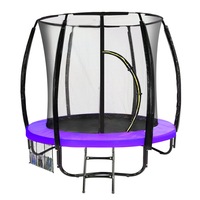 Kahuna 6ft Trampoline Free Safety Net Spring Pad Cover Mat Net Purple