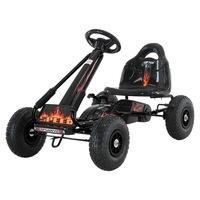 Kahuna G95 Kids Ride On Pedal-Powered Go Kart in sleek black