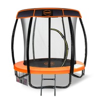Kahuna Trampoline 6ft with Roof Cover Safety pad Mat Net - Orange
