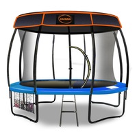 Kahuna12ft Trampoline Free Safety Net Spring Pad Roof Mat Ladder- Blue