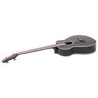 Karrera 4 String Acoustic Bass Guitar Electric Pickup 4 Band Equaliser Black