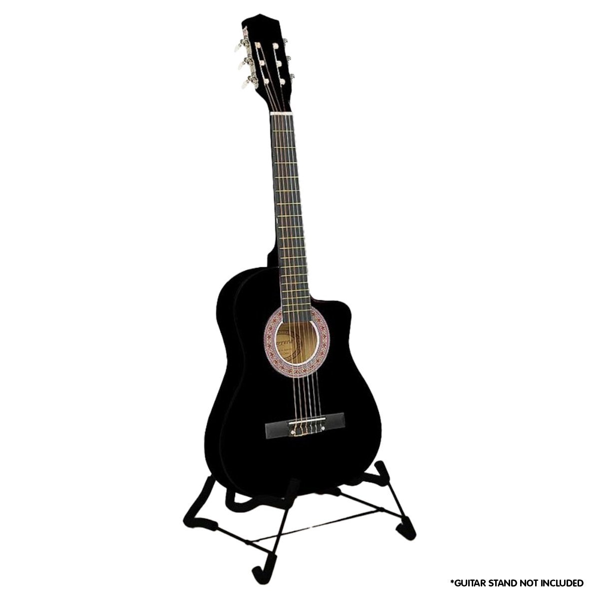 New Karrera Childrens Acoustic Cutaway Wooden Guitar Ideal Kids Gift 1/2 Size