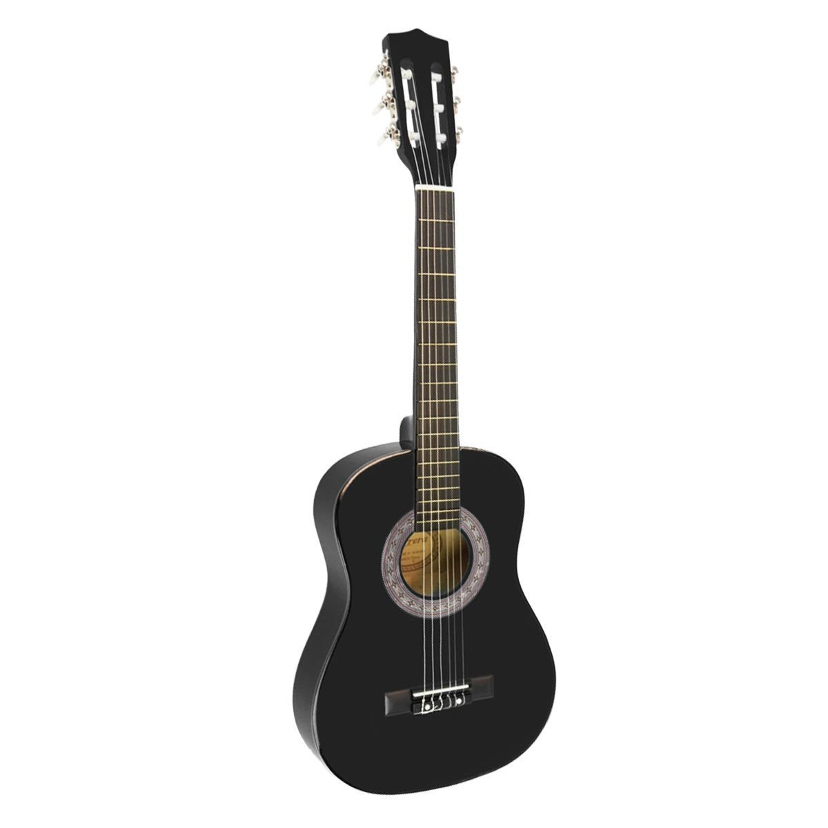 Karrera Childrens Acoustic Guitar Ideal Kids Gift Picks Strap Bag - Black
