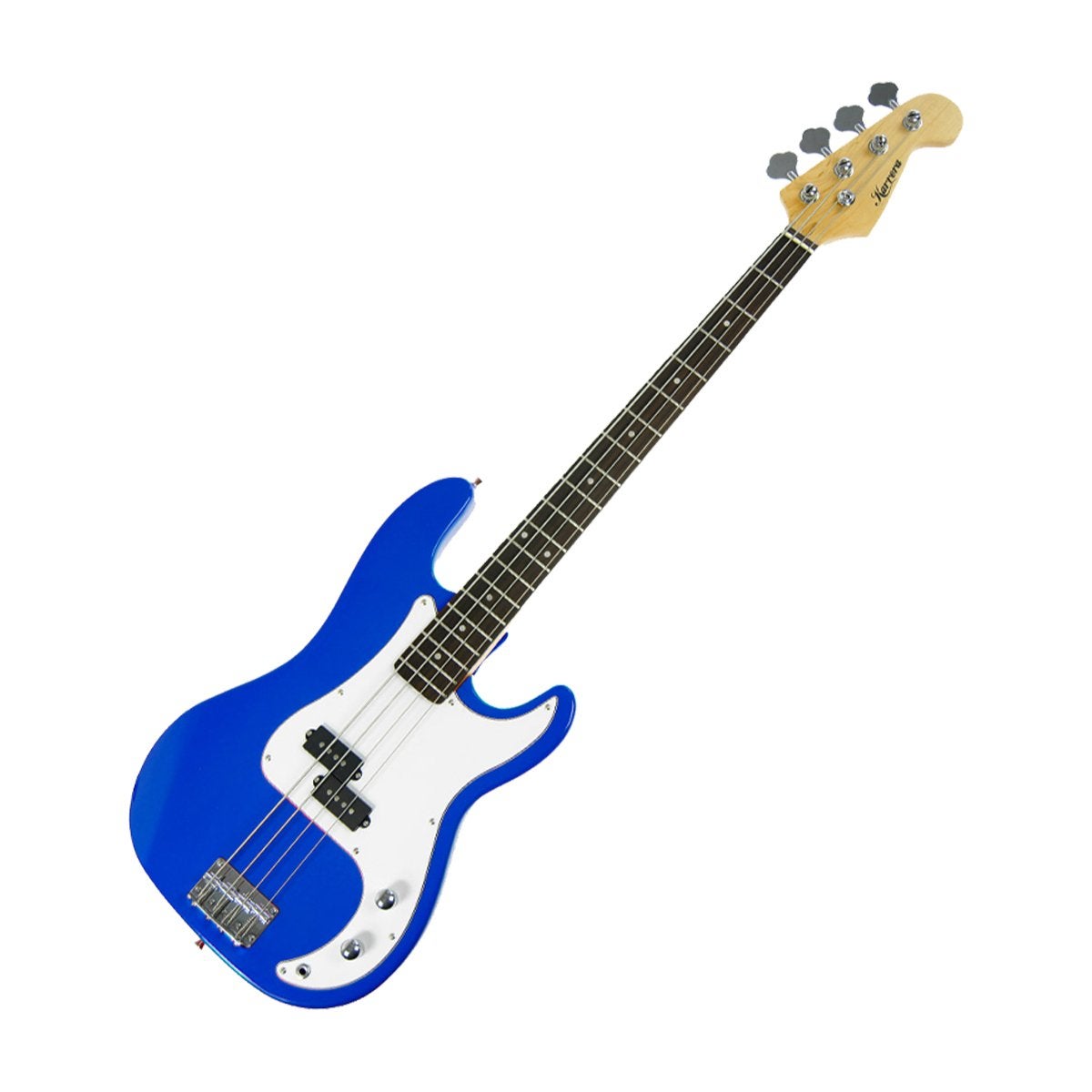 Karrera 4-String Electric Bass Guitar Musical Instrument - Blue