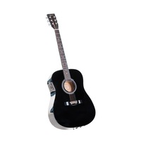 Karrera Electronic Acoustic Guitar 41in - Black