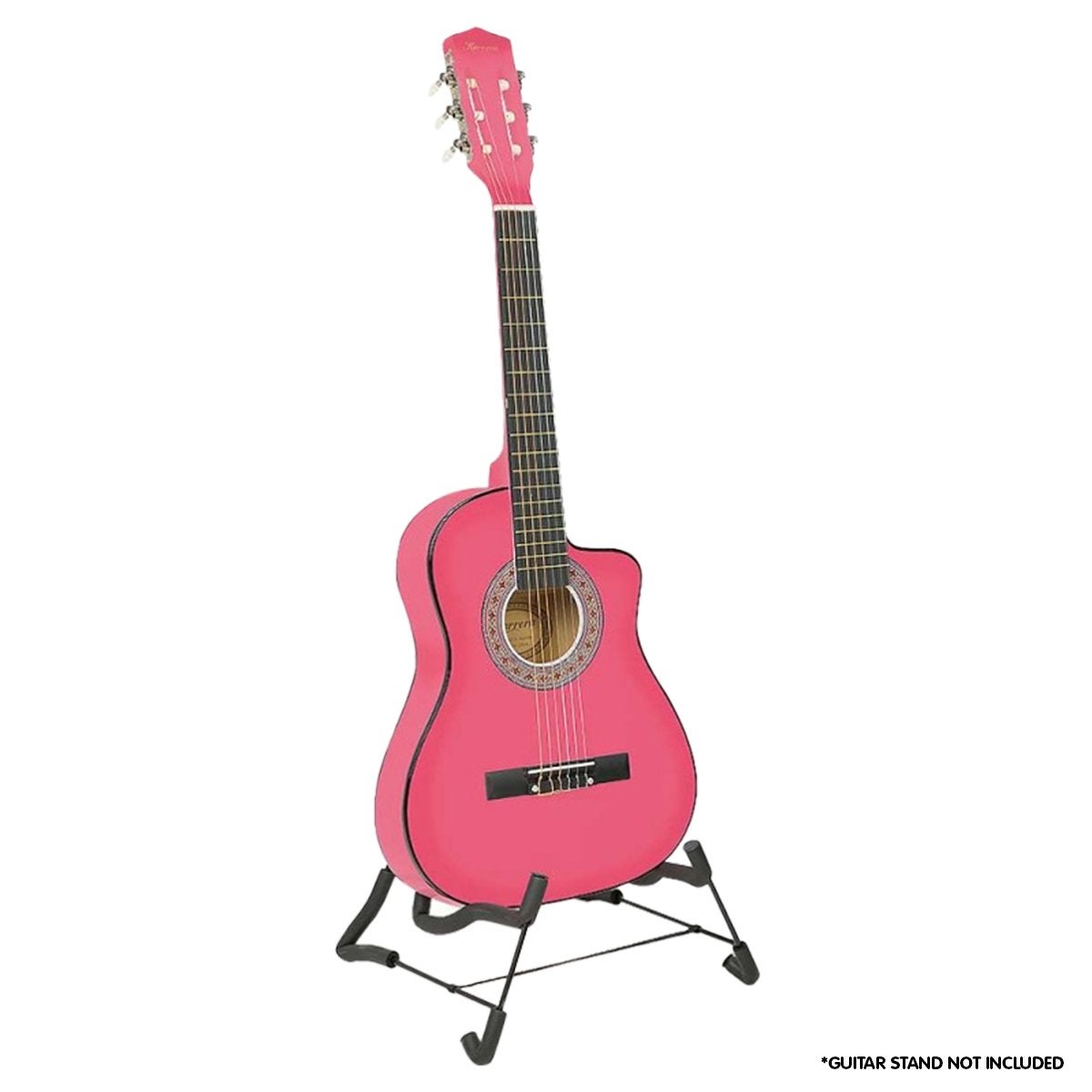 Karrera Pink Childrens Acoustic Guitar Ideal Kids Gift 1/2 Size