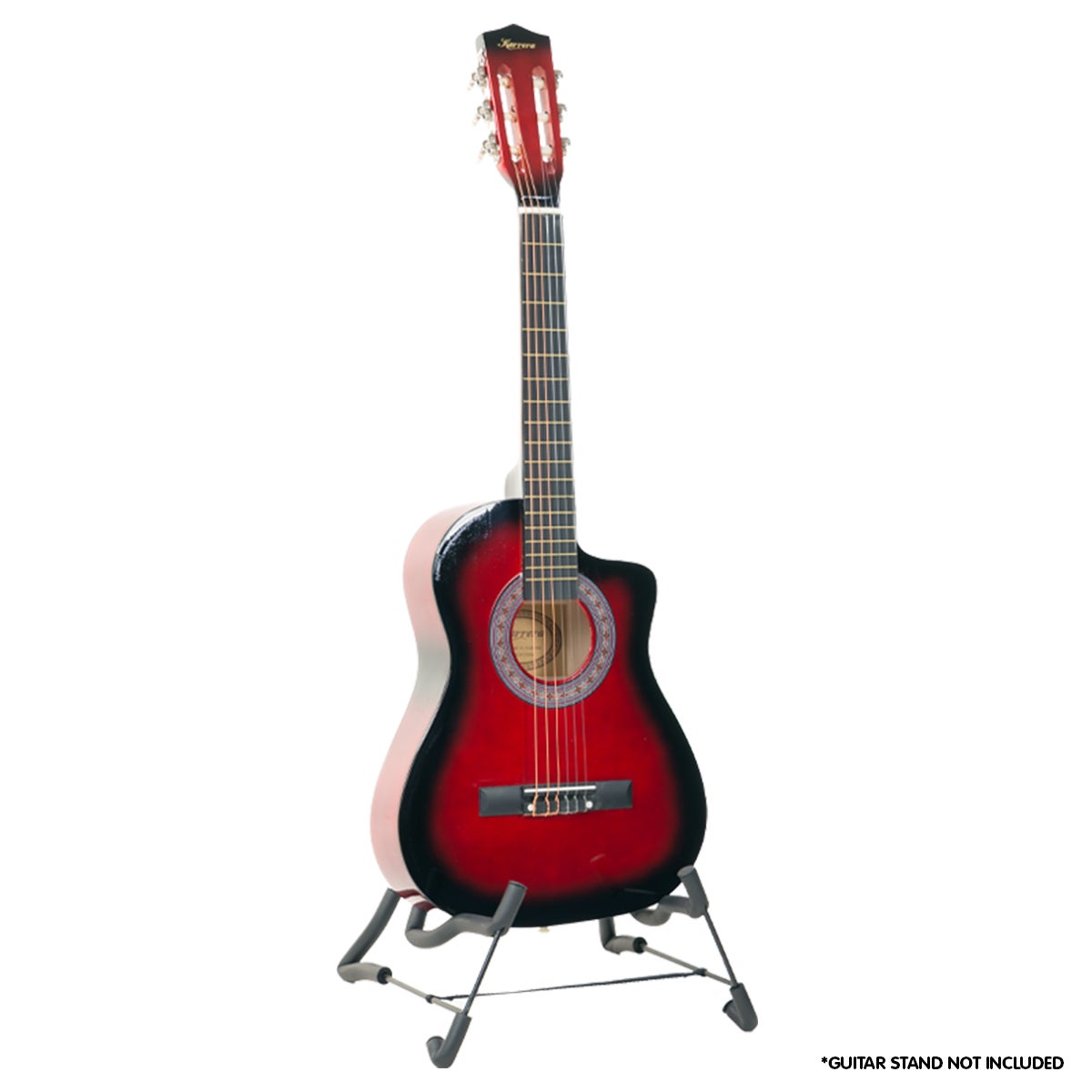 Karrera Childrens Acoustic Cutaway Wooden Guitar Ideal Kids Gift 1/2 Size