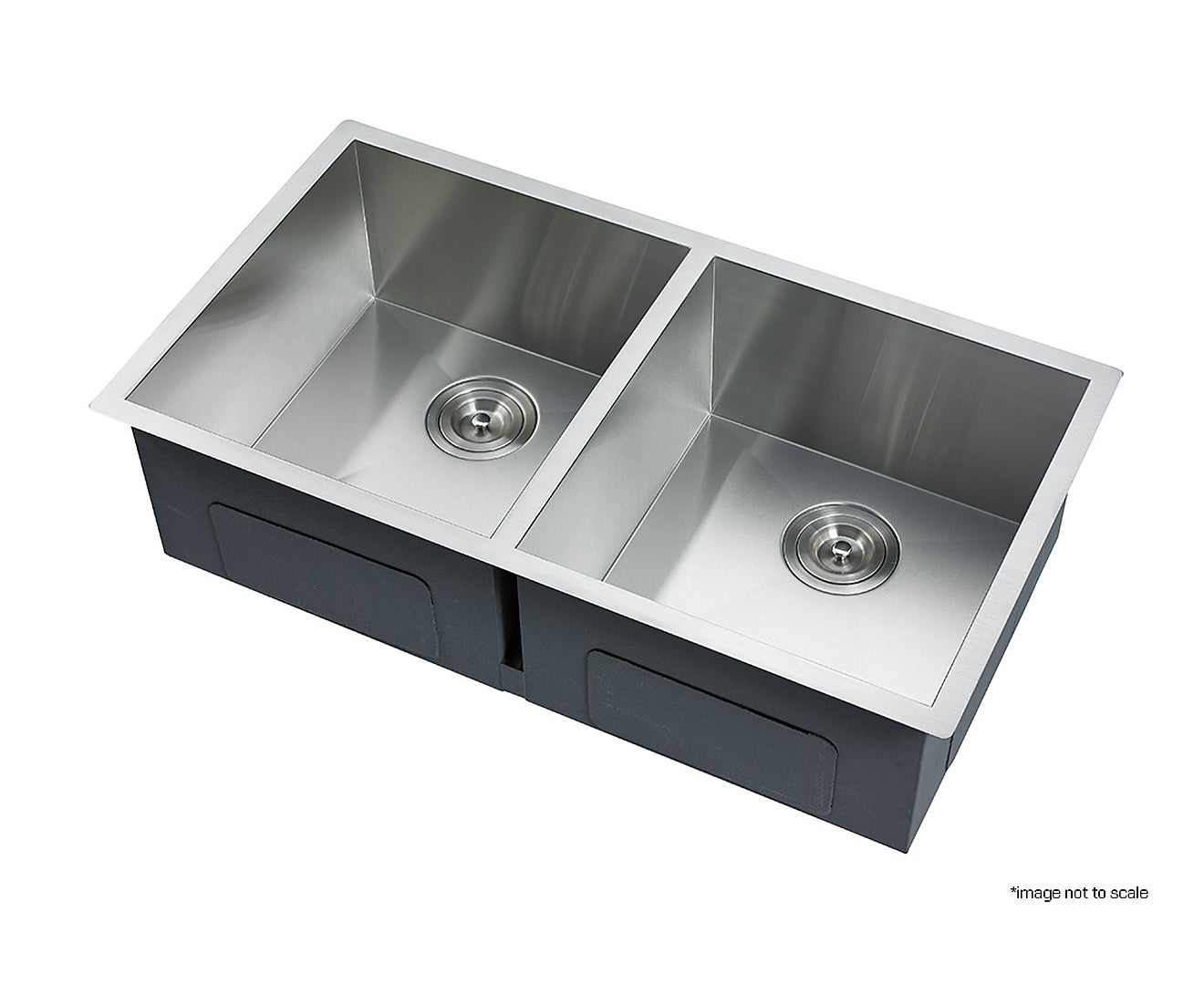 865x440mm Handmade Stainless Steel Undermount Topmount Kitchen Laundry Sink 304
