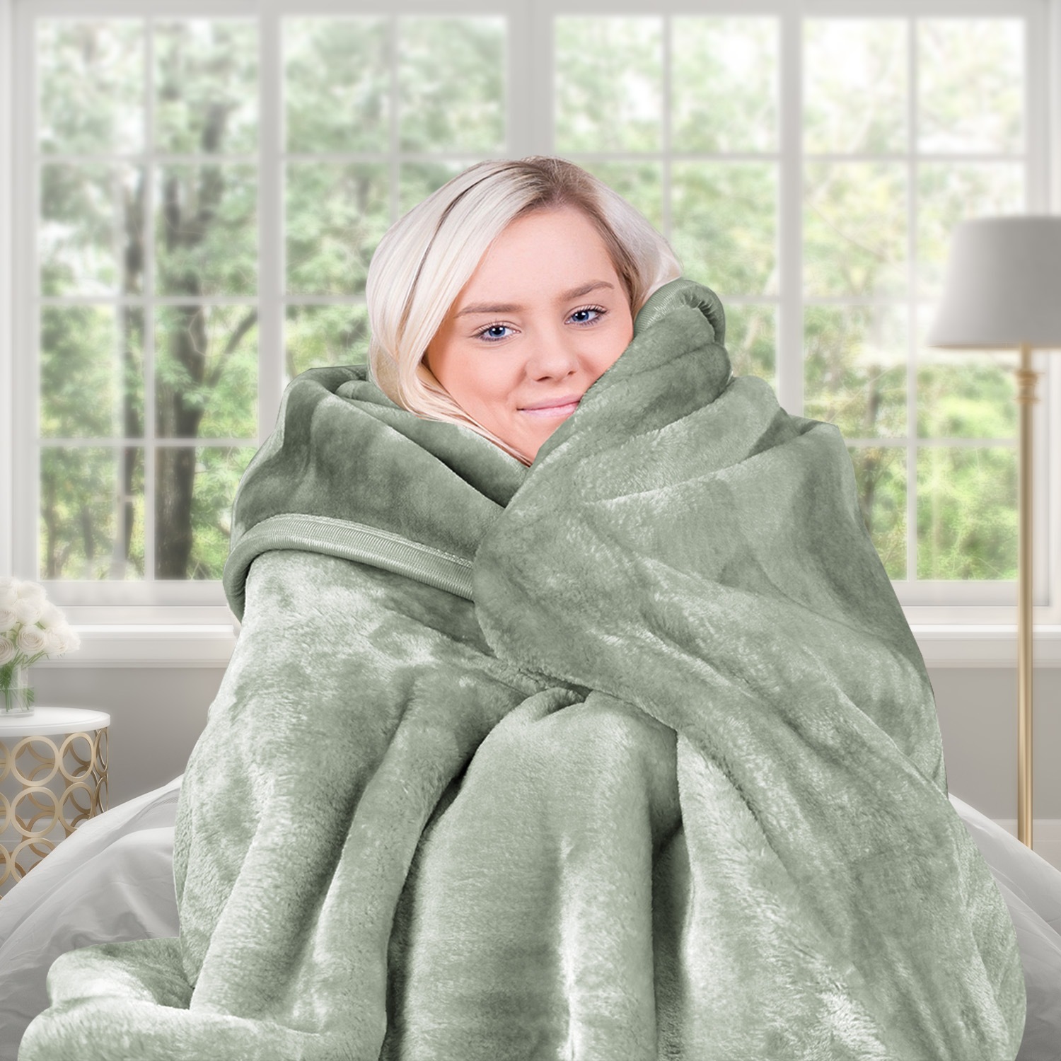 Buy Laura Hill 800-GSM Mink Blanket Queen Size Double-Sided Soft