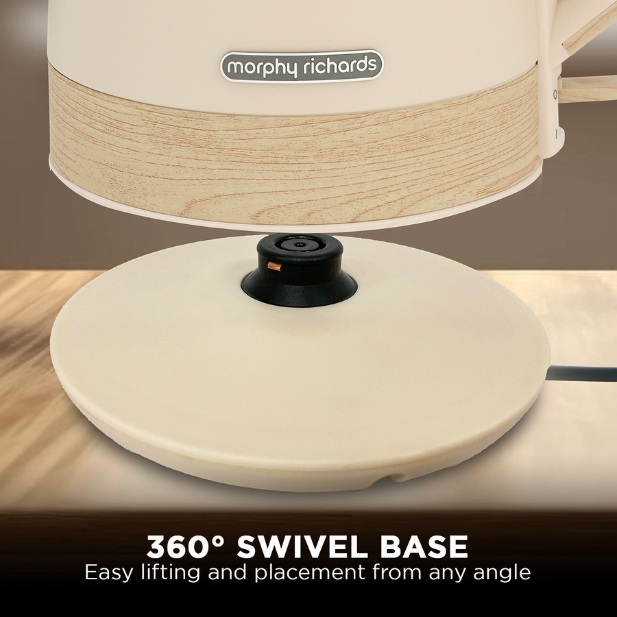 Morphy Richards Essence Scandi 1.7L Electric Kettle w/ Swivel Base BPA-Free Boil-Dry Protection & Scandinavian Design